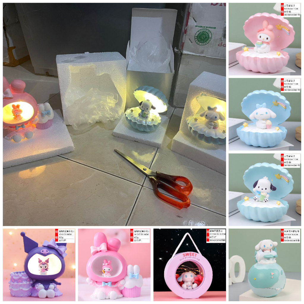 Lampu Tidur Sanrio Lampu Sanrio Lampu Tidur Cinnamoroll Lampu Tidur My Melody Lampu Tidur Kuromi New