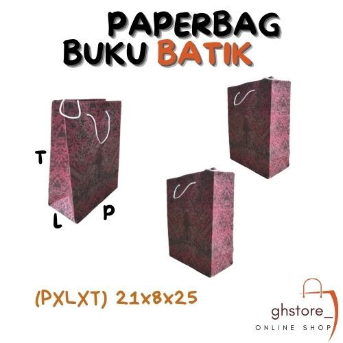 

paper bag batik buku paper bag polos goodie bag souvenir bungkus kado paper bag warna kado