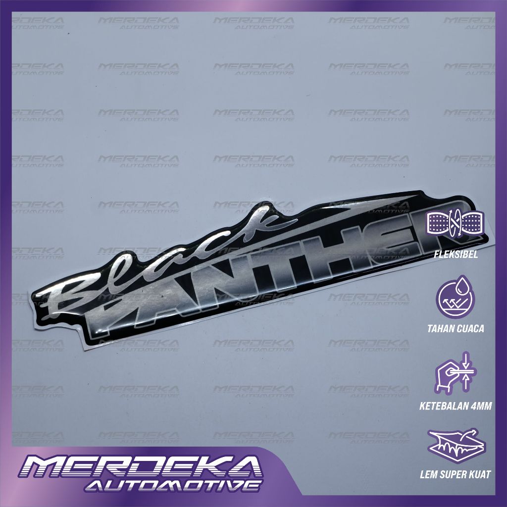 Emblem timbul isuzu black panther / emblem black panther / emblem isuzu panther limited edition