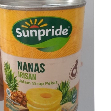 

IRISAN NANAS/ SUNPRIDE PINEAPPLE SLICES KALENG TERBAIK 567 GRAM