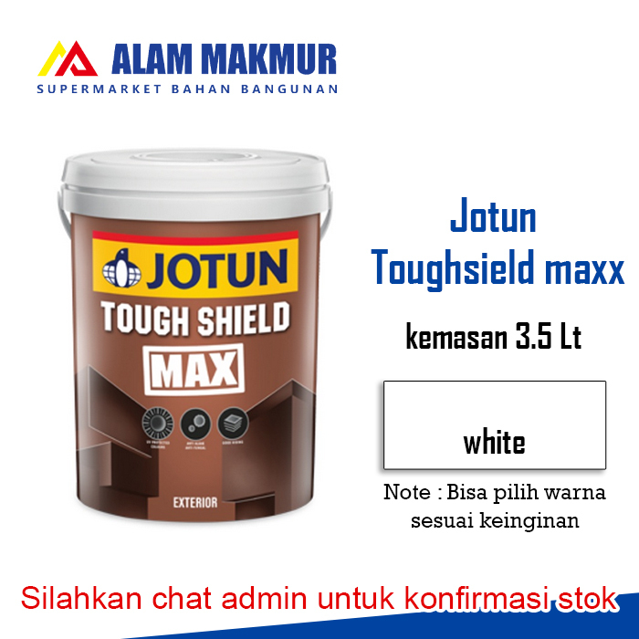 Jotun cat tembok exterior jotun toughshield max (white) 3.5 liter
