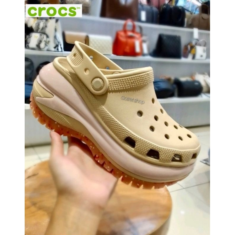 CROCS Classic Mega Crush Clog / Crocs Mega Crush Clog Woman / Sandal wanita / Crocs wanita