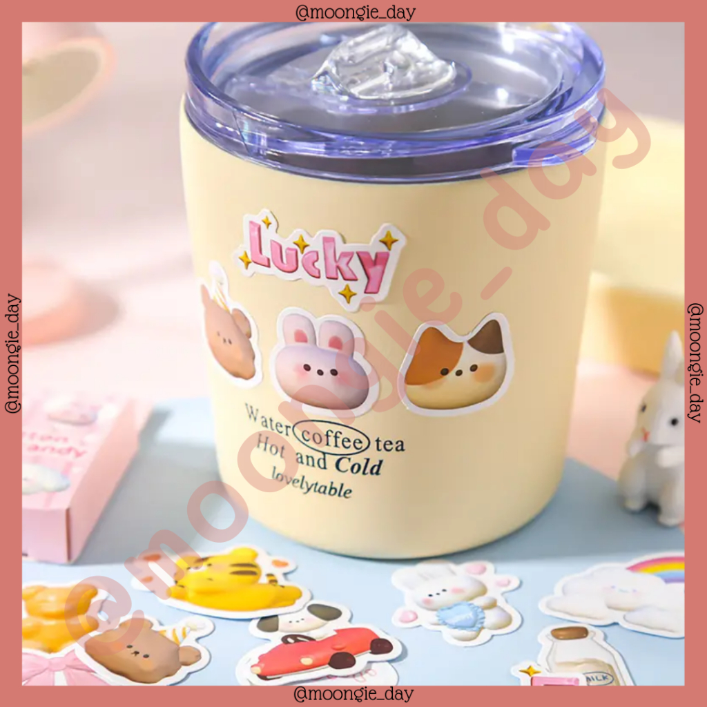 

45-50 PCS/BOX STIKER KERTAS TEMA CUTE COTTON CANDY MARSHMALLOW DESSERT DAILY FLOWER BULLET JURNAL JOURNAL DIY DIARY LUCU MURAH KAWAI STICKERS