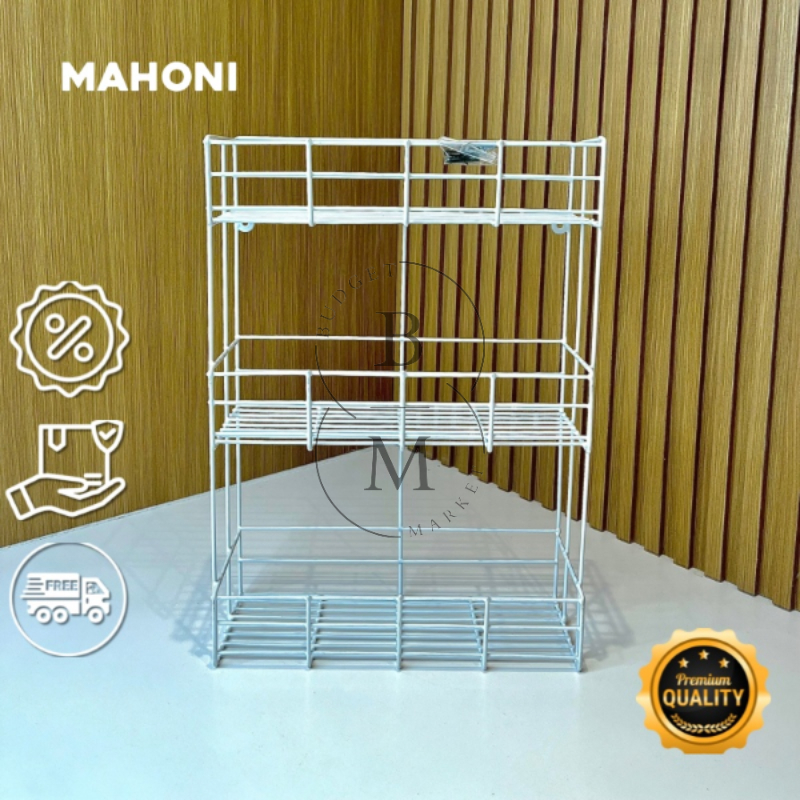 Rak Bumbu Dapur / Rak Sabun / Rak Serbaguna Merk SIERRA type MAHONI