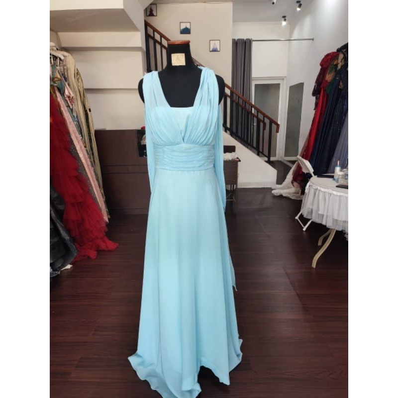 baju biru Bridesmaid/dress/prewedding