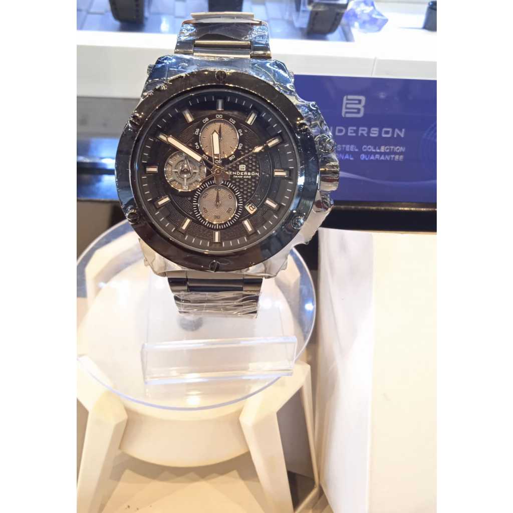 Jam tangan Pria Benderson 1730 MDH chronograph stainless steel / Jam tangan pria original Benderson