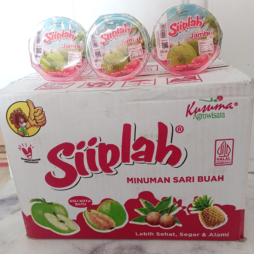 

SIIPLAH 1 KARTON ISI 32 GELAS - Siiplah Minuman Sari Buah Asli/Siiplah Karton/Siiplah Apel/Siiplah Jambu/Siiplah Leci