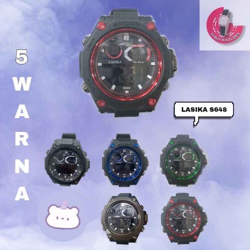 TOKO WATCHES - (ORI) JAM TANGAN PRIA LASIKA S648 ANTI AIR (TERMASUK BOX)