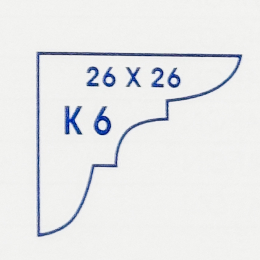 Lis Profil Kayu K6 | Molding Kayu K6 | Molding K6