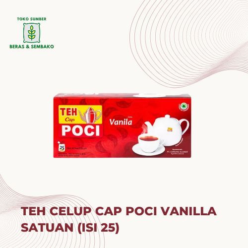 

Teh celup cap POCI vanilla satuan (isi 25 teabags)