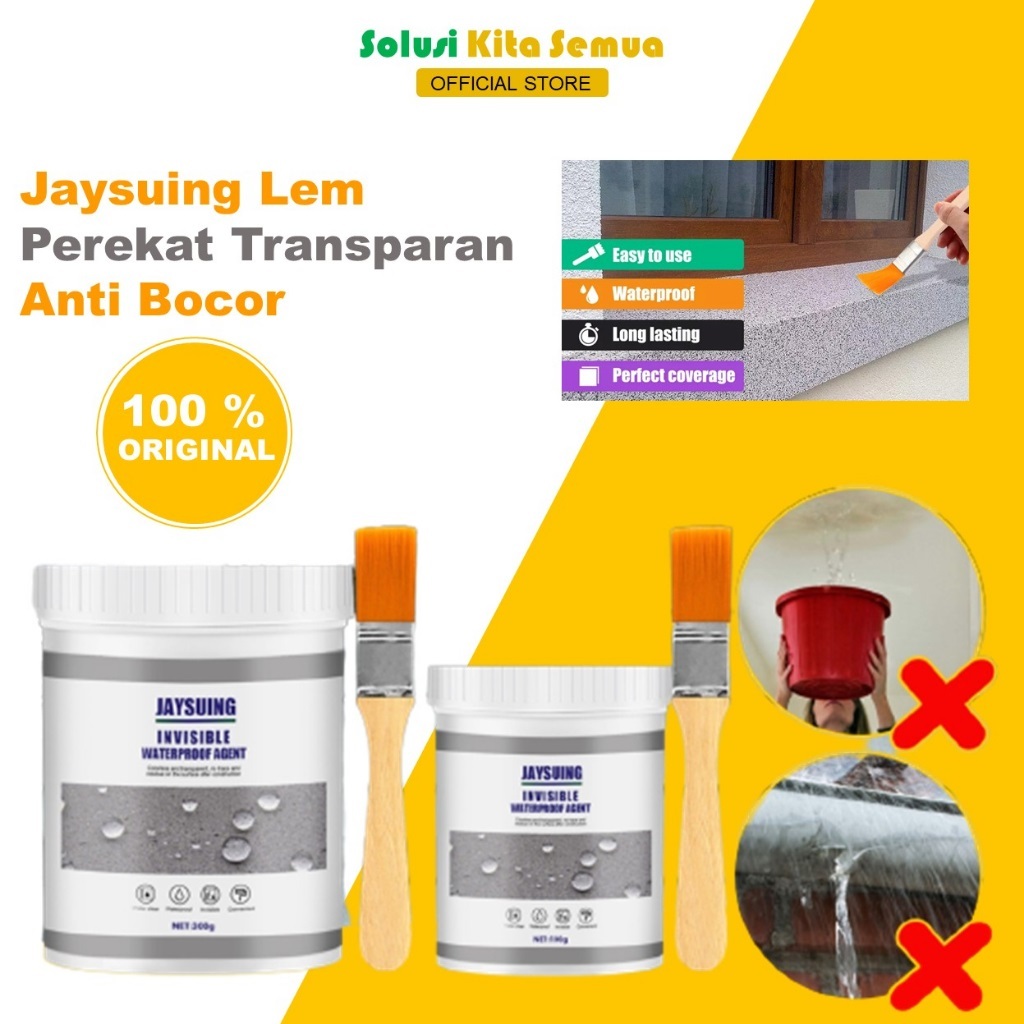 Lem Genteng Asbes Anti Bocor dan Rembes Transparan Tembok Atap Rumah Super Kuat Tahan Air