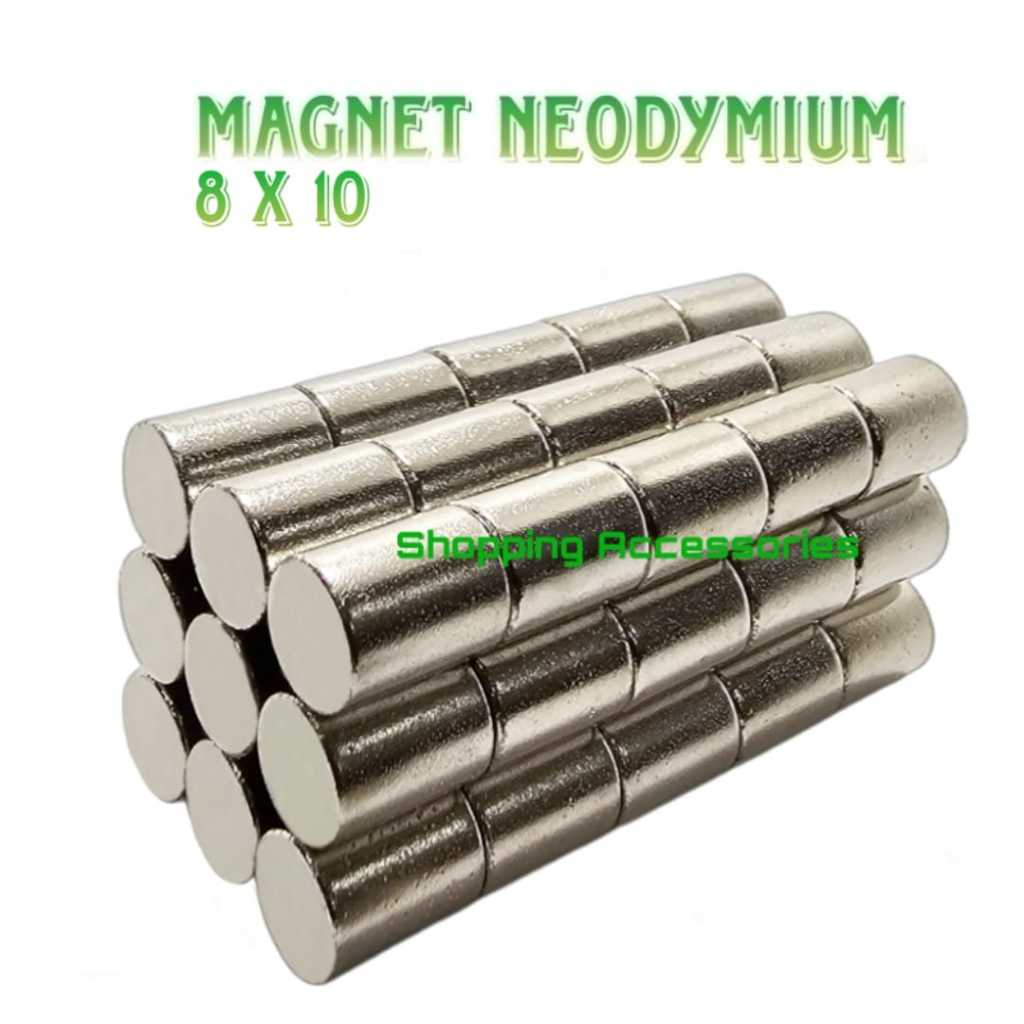 Magnet Neodymium Ukuran 8x10mm Strong Magnet -1pcs