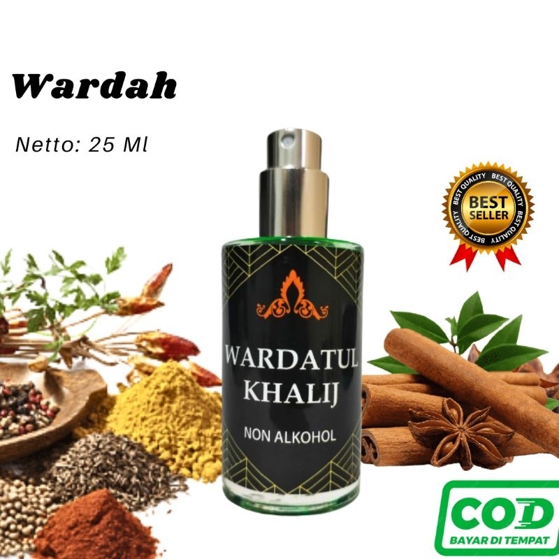 Minyak Wangi Wardatul Khalij Parfum Wardah Al Khalij Minyake Arab Saudi Murni Non Alkohol 25ml parfu