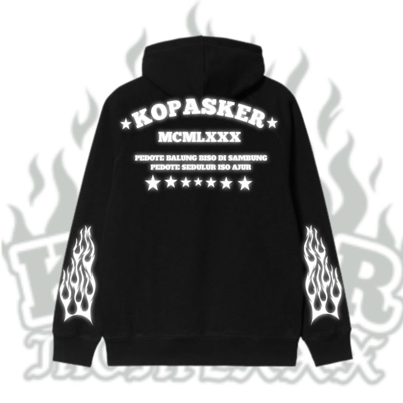 hoodie kopasker reflektif