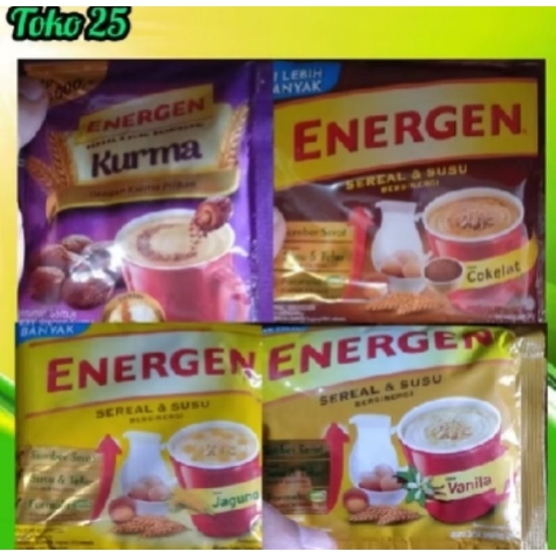 

Energen sereal 1 renceng isi 10s