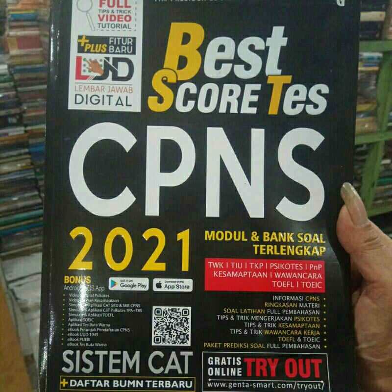 BUKU BEKAS BEST SCORE TES CPNS 2021 MODUL & BANK SOAL TERLENGKAP
