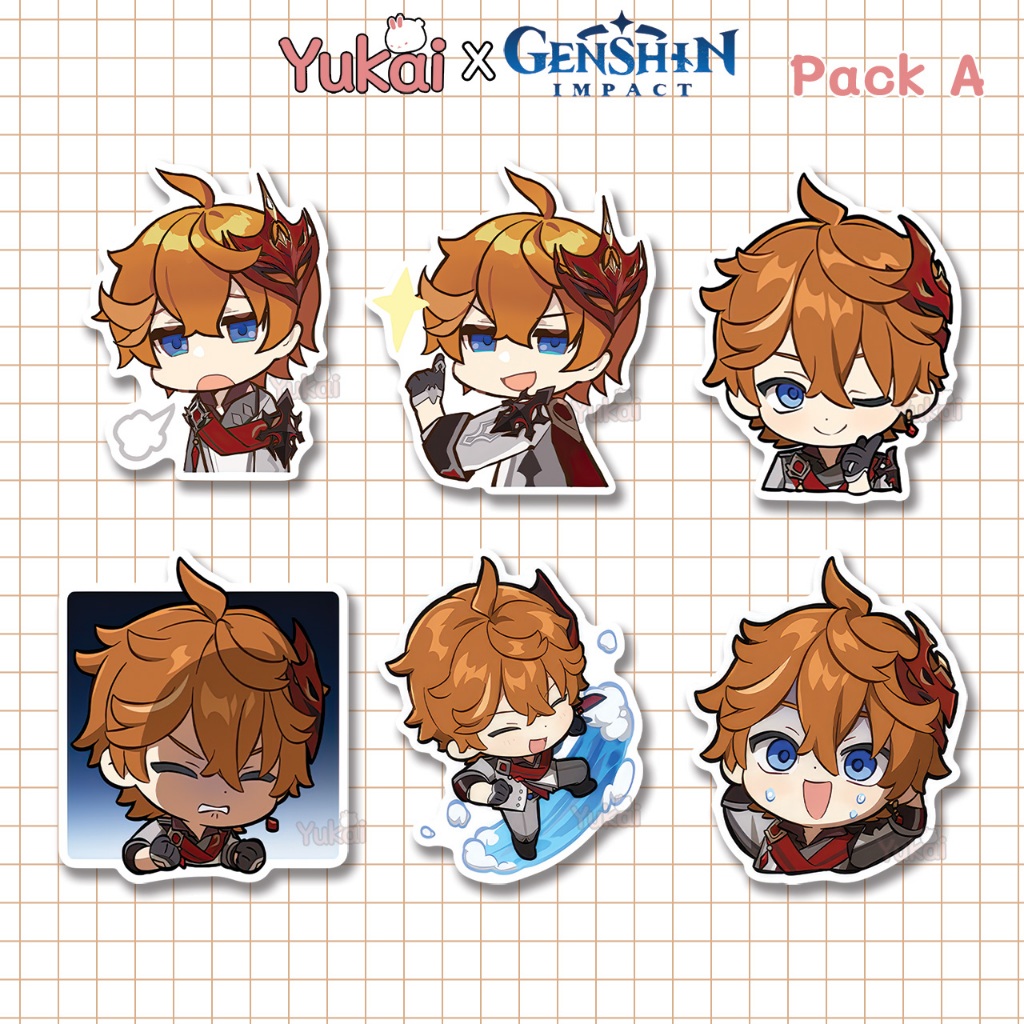 

Stiker Pack Tartaglia Genshin Impact Premium, Sticker Anime Waterproof