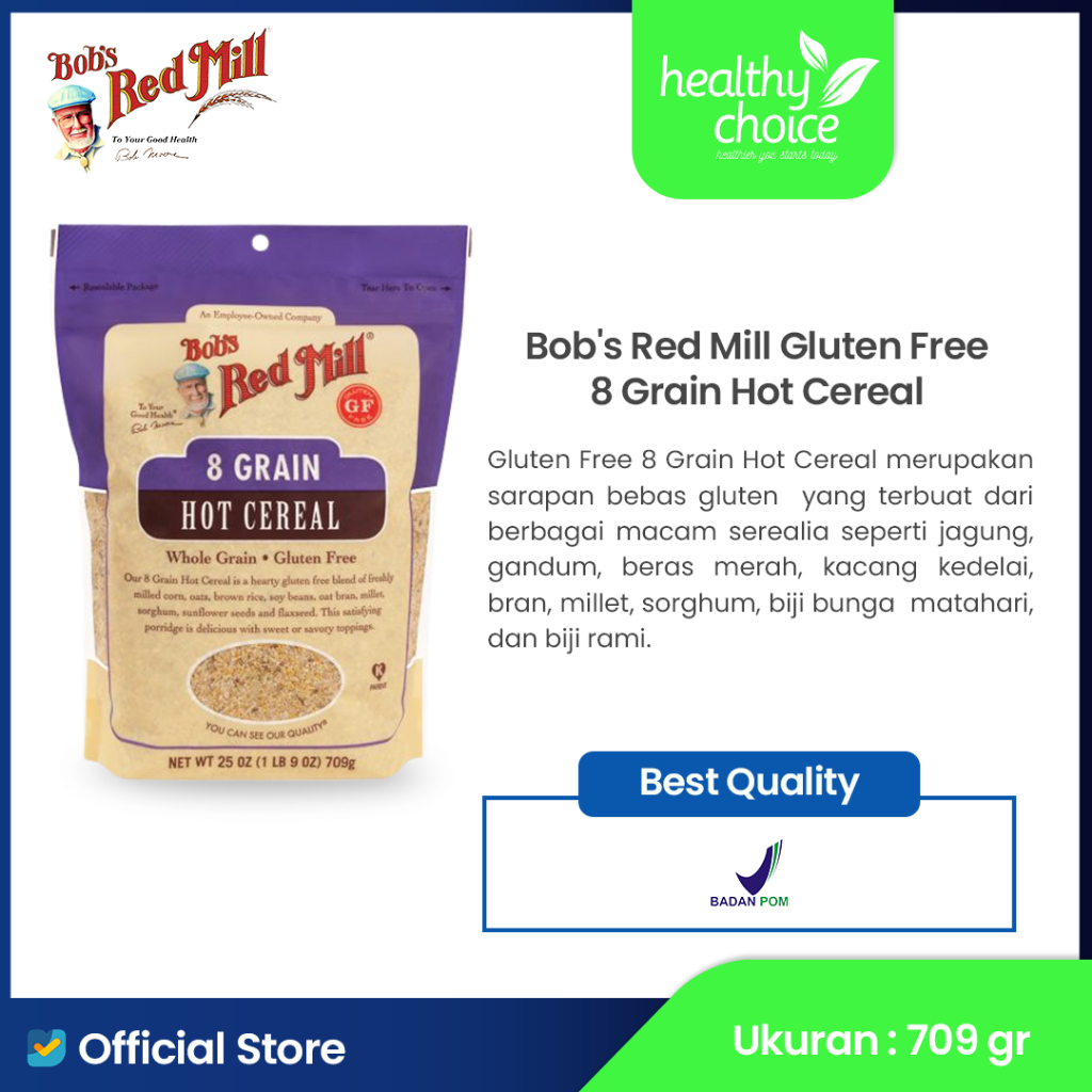 

Bob's Red Mill Gluten Free 8 Grain Hot Cereal 709gr