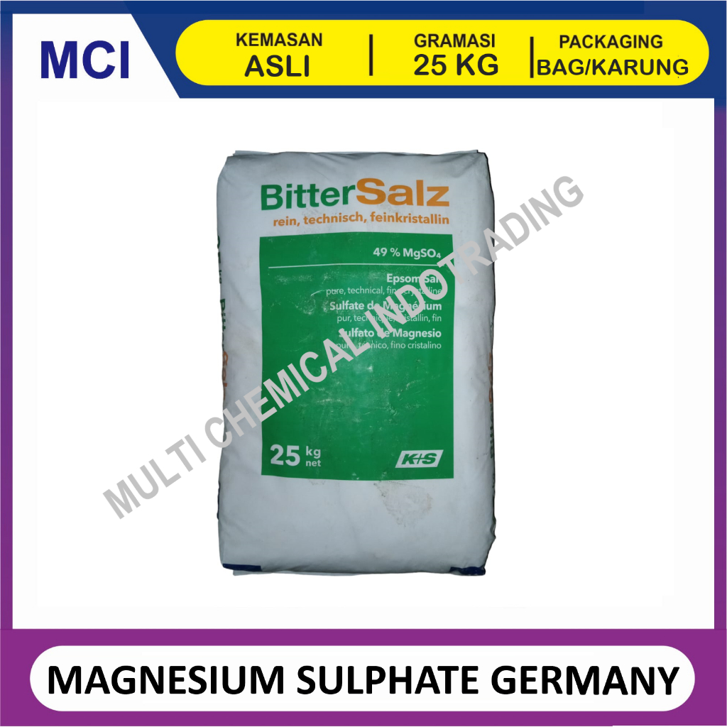 

(KHUSUS GOSEND/INSTANT) GARAM INGGRIS / EPSOM SALT ex GERMANY - 1 BAG 25 KG