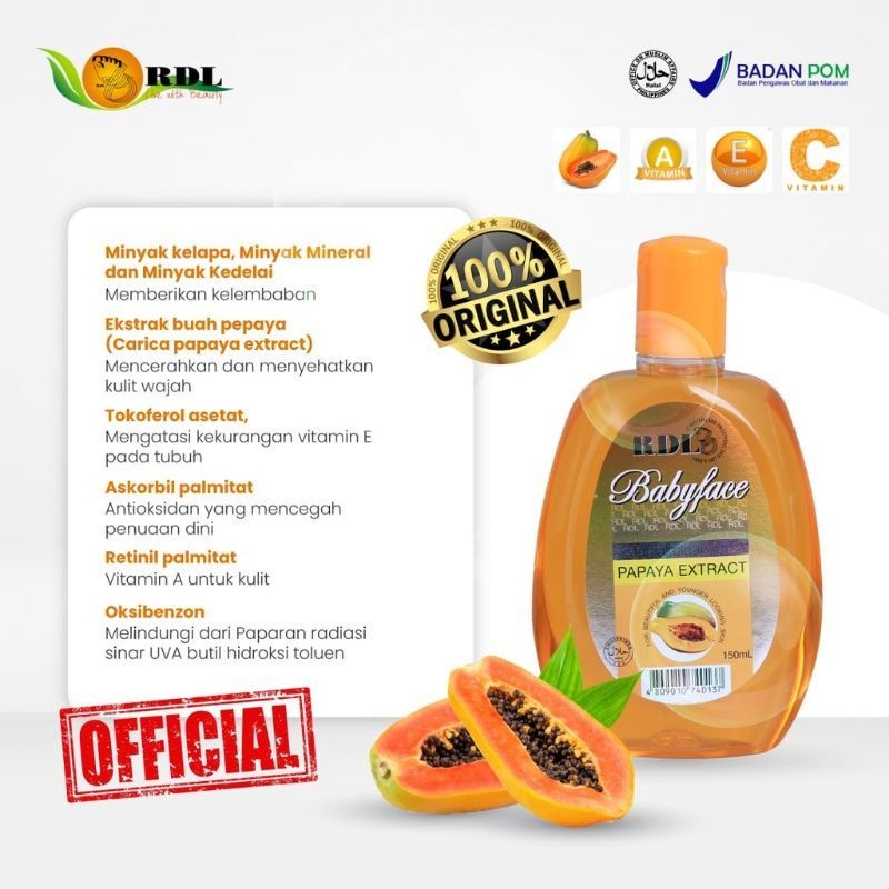 RDL ♥️Toner RDL Facial cleanser/ ren babyface kemasan...