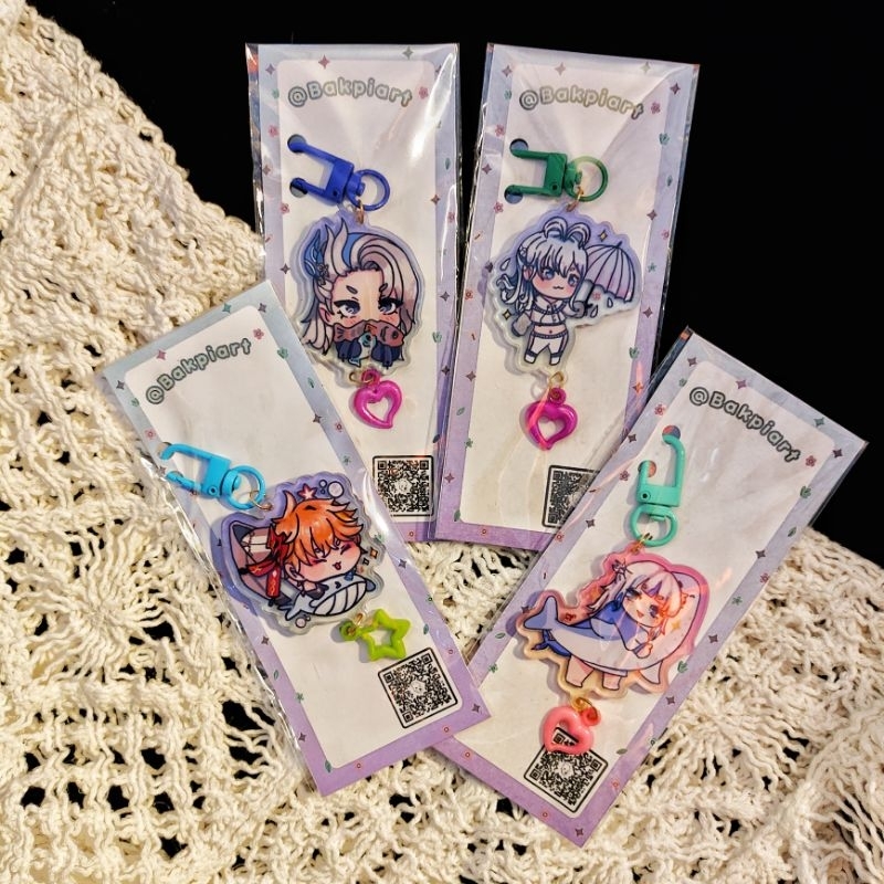 Keychain Ganci Gantungan Kunci Genshin Impact Hololive ID & EN