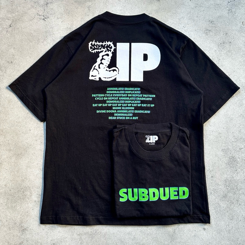 Kaos Band Pria Zip Hardcore Subdued