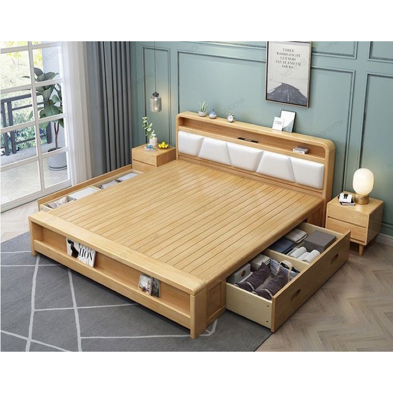 Tempat Tidur Minimalis Jati Laci Divan Jati Laci