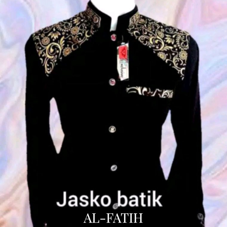 KODE T86X jasko batik baju jas koko kombinasi batik jas pria dewasa kain higtwis halus dan tebal