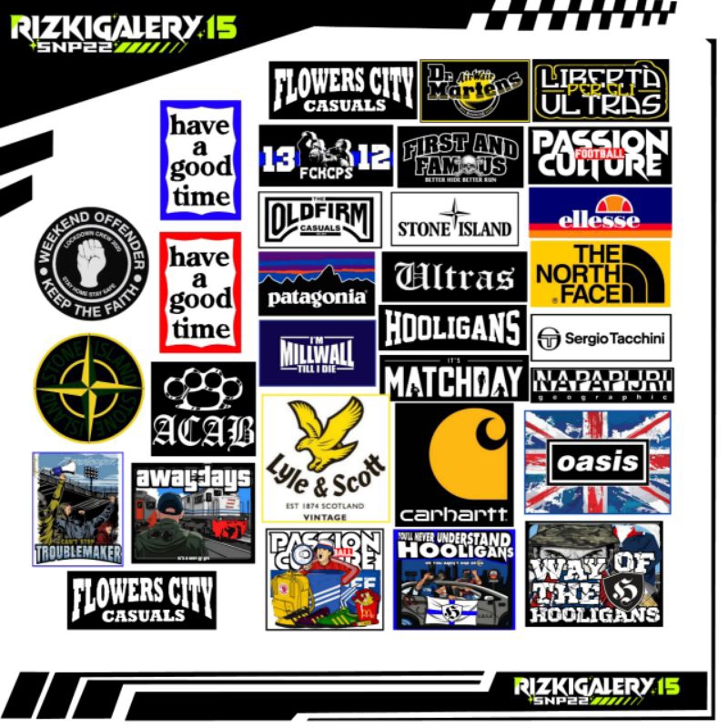 

Stiker casuals football / stiker laptop tumblr case hp dinding jendela cocok buat indoor maupun outdoor stiker sudah dilaminasi glossy
