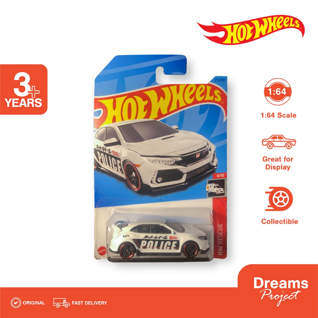 Hotwheels Civic Type R Police