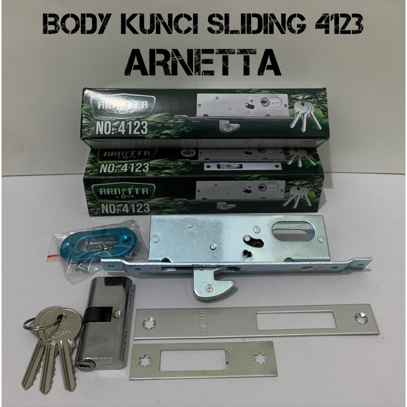 Body Kunci Sliding 4123 Tipe Kait ARNETTA