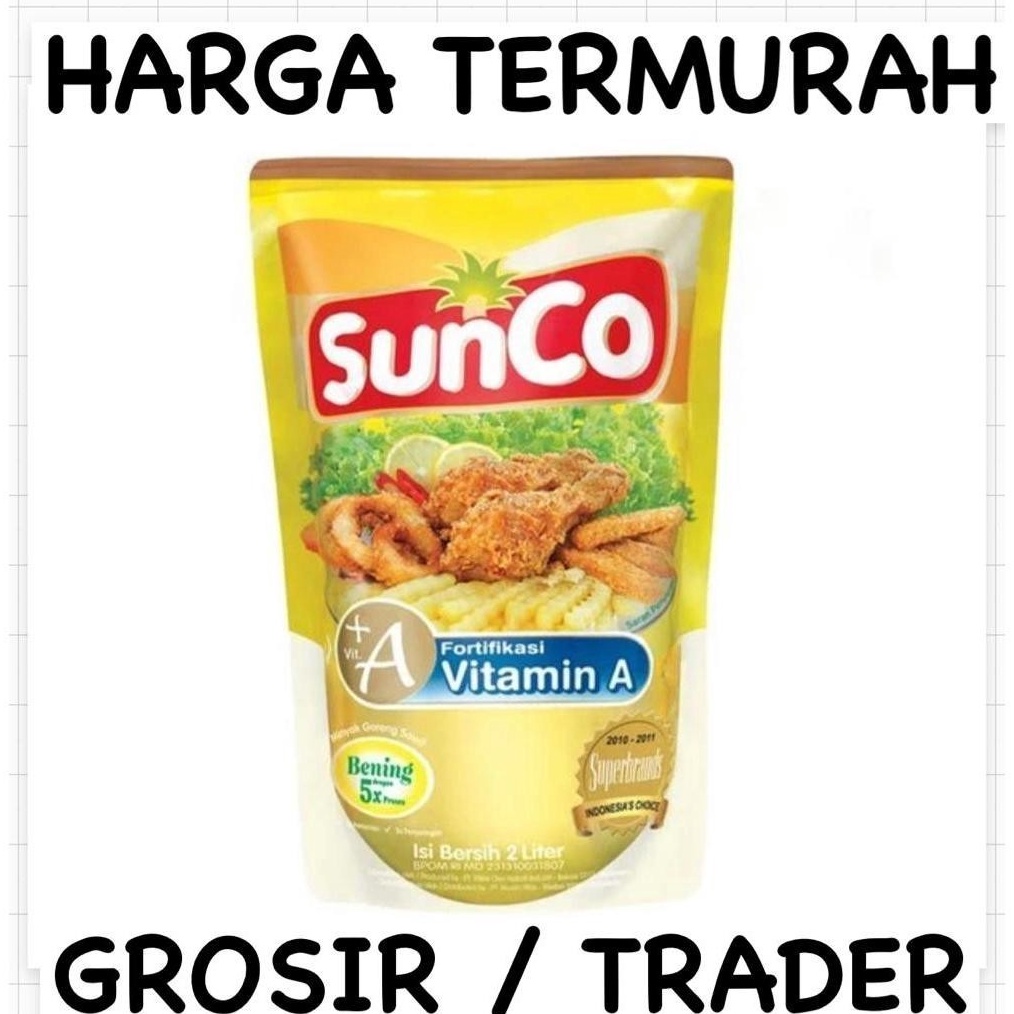 

Termurah MINYAK GORENG SUNCO POUCH 2 liter