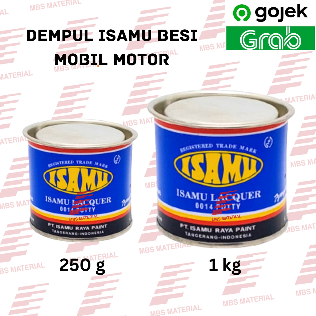 INSTANT & SAME DAY | Isamu Dempul Besi / Motor / Mobil / Duco 250 Gram & 1 Kg