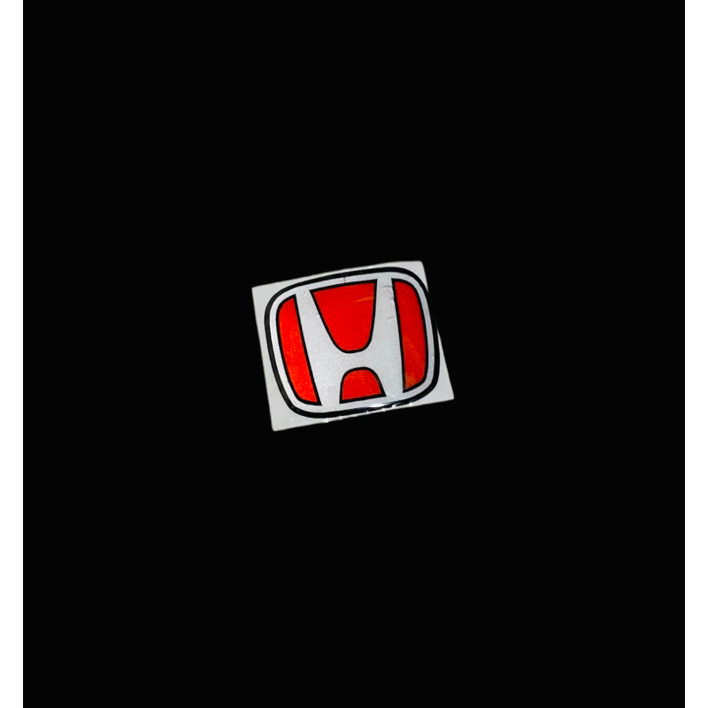 sticker timbul mobil logo honda