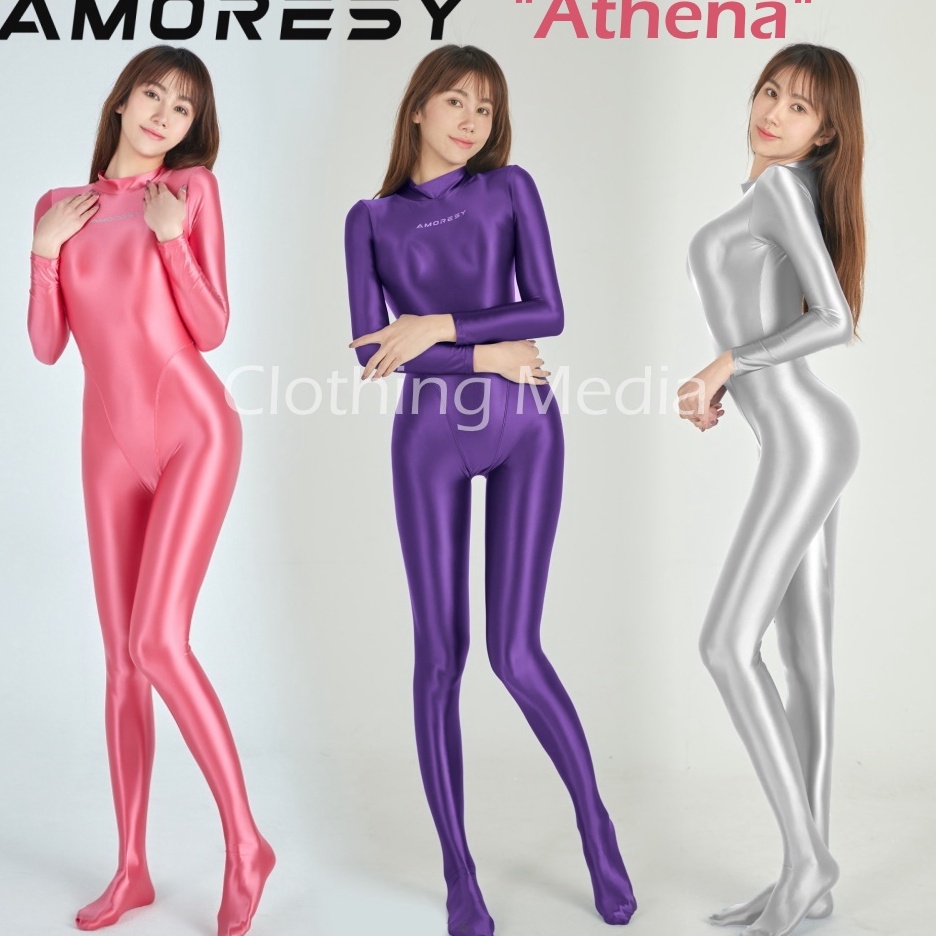KODE K83H AMORESY Bodysuit Glossy Premium Full Silky Elastis Body Tights Zentai Halus