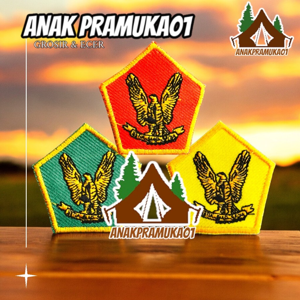 Garuda bordir pramuka siaga penggalang penegak / bed garuda pramuka