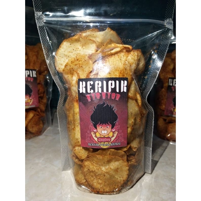 

Keripik NyoNyor Pedas Nikmat Renyah