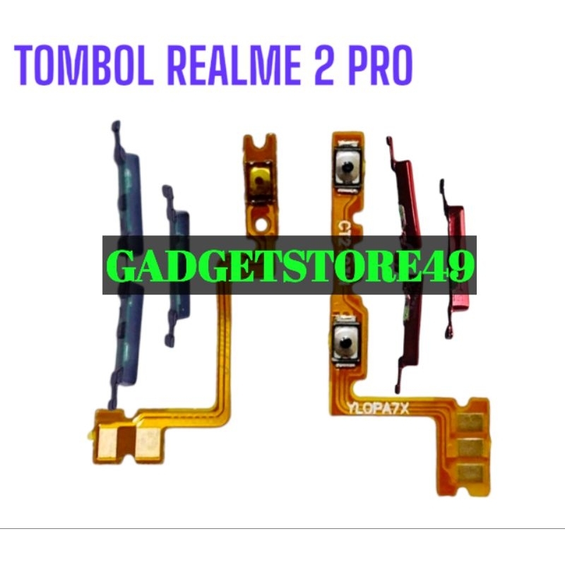 TOMBOL REALME 2 PRO TOMBOL SET + FLEXIBLE ON OFF VOLUME REALME 2 PRO