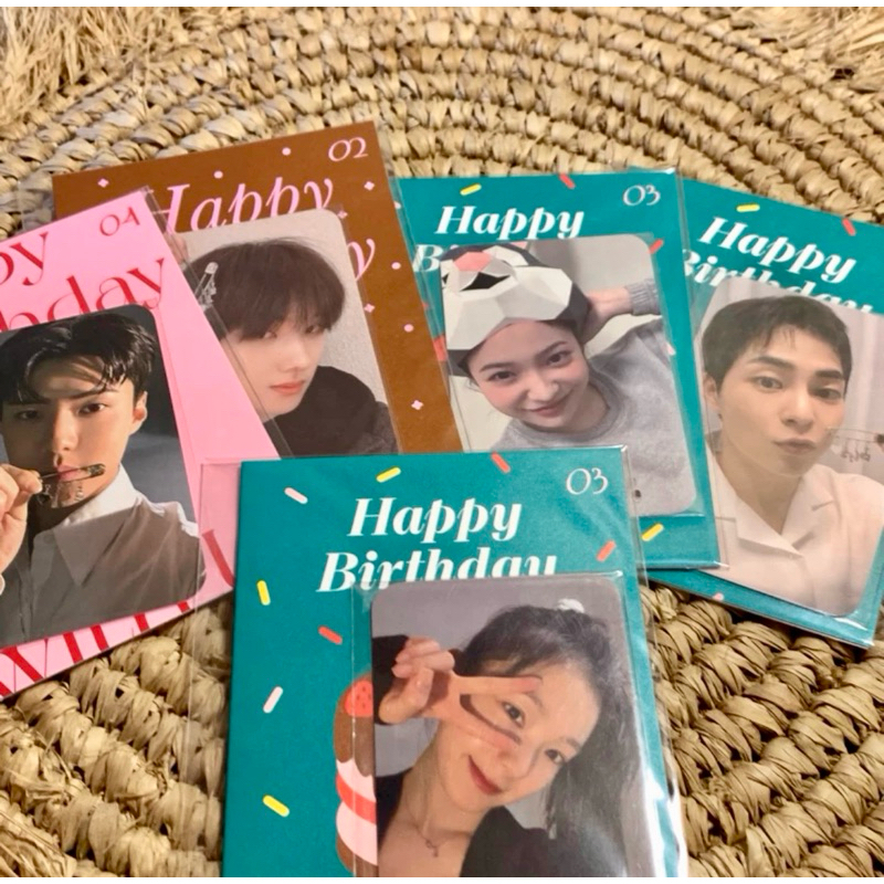 016 [READY STOCK] BIRTHDAY CARD NCT JISUNG EXO XIUMIN SEHUN RED VELVET IRENE