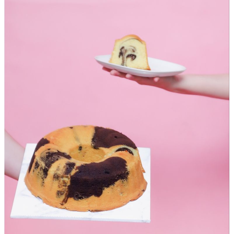 

Kue Marmer *Dua Slices* Homemade Marmer Butter Cake Malang