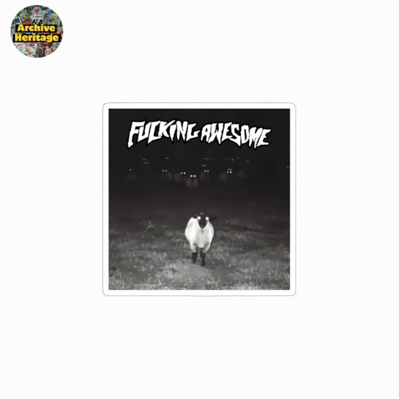 

sticker Fucking Awesome Goat graphic logo stiker