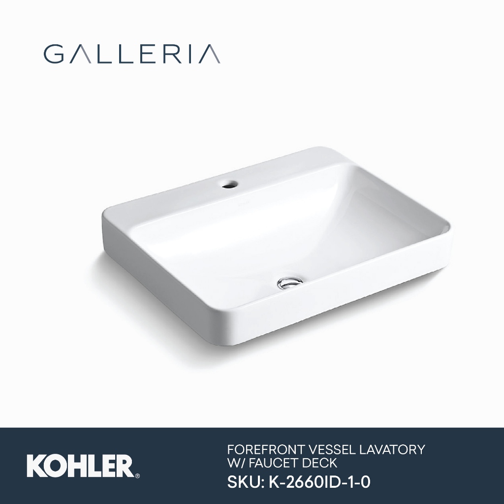 Kohler Forefront Vessel Lavatory K-2660ID-1-0 / Kohler Wastafel