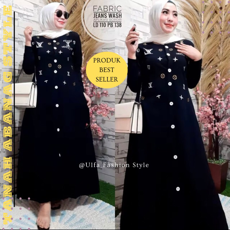gamis jeans jumbo / gamis jeans / gamis / gamis lepis terbaru / gamis jeans terbaru / gamis jeans pr