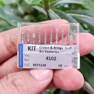 Dental Bur Preparasi Crown dan Bridge Anterior dan Posterior