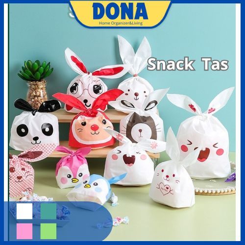 

Kartun Plastik Goodie Bag Bingkisan Souvenir Snack Rabbit Plastic Bag Ukuran Sedang/Besar