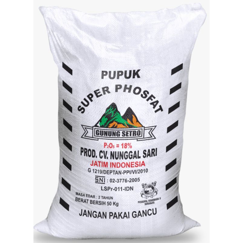 PUPUK SP 18 GUNUNG SETRO/50kg (solusi pengganti pupuk SP 36)
