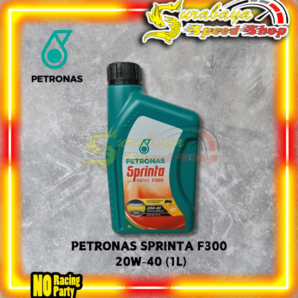 OLI MOTOR BEBEK 4T PETRONAS SPRINTA F300 20W-40 MINERAL KAPASITAS 1L ORIGINAL PETRONAS 100%
