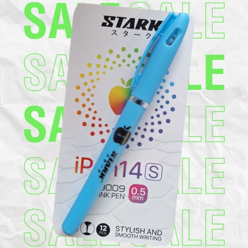 

pulpen/ballpoint stark ipen14s gel ink pen 0,5mm black 12pcs
