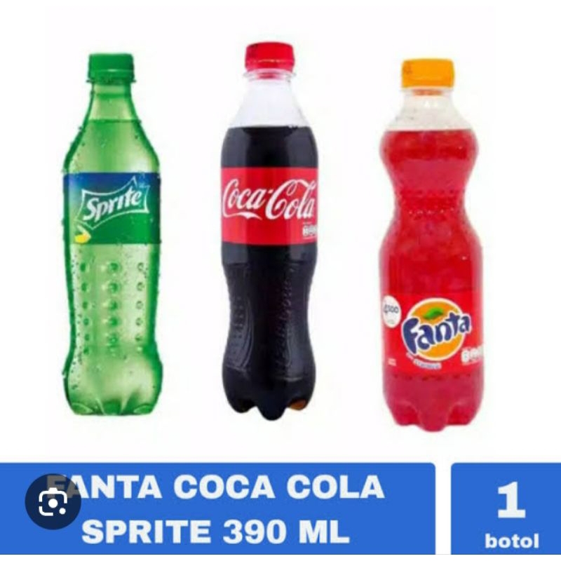 

FANTA/ COCA COLA/ SPRITE 390ML (1 PCS)