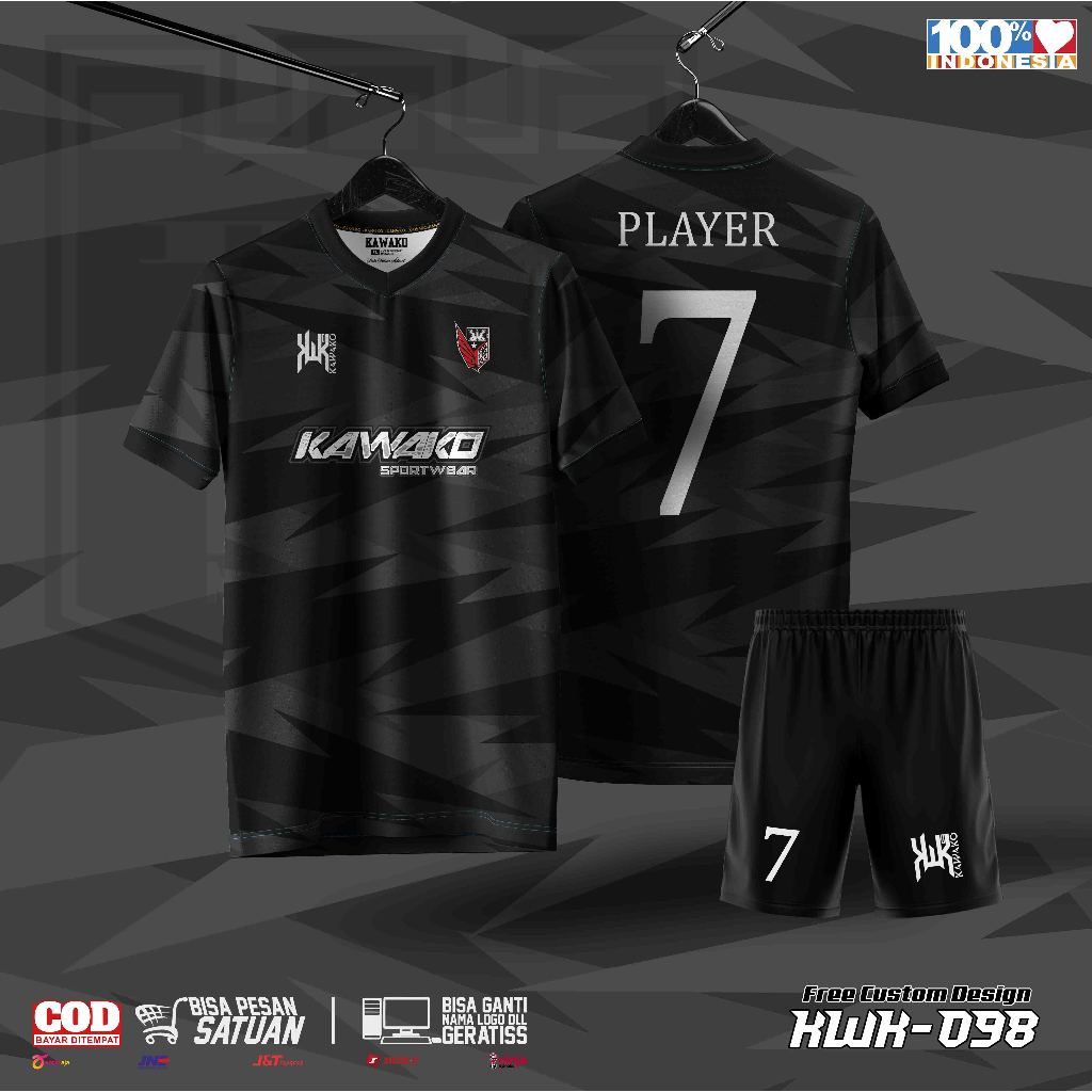 Jersey Olahraga Sepak Bola & Futsal (dryfit full print)